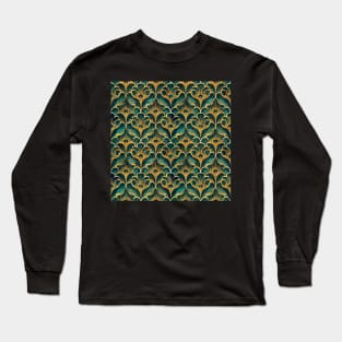 Art Nouveau floral pattern, model 5 Long Sleeve T-Shirt